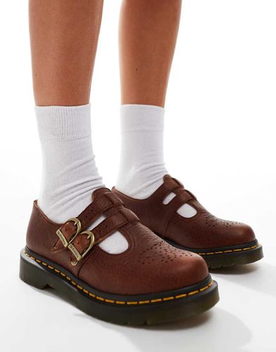 Scarpe Mary Jane in pelle color cuoio - Dr Martens - Modalova