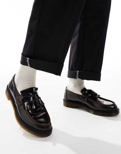 Dr. Martens - Adrian - Mocassini unisex in pelle ciliegia con nappe - Dr Martens - Modalova