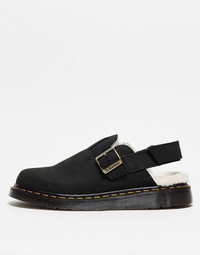 Dr. Martens - Jorge II - Sabot unisex in pelle neri con interno in pelliccia - Dr Martens - Modalova