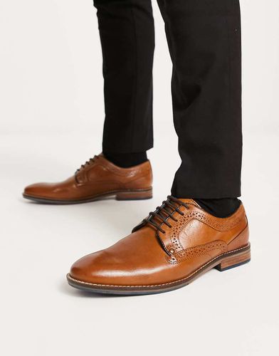 Scarpe brogue stringate a pianta larga marroni - Dune London - Modalova