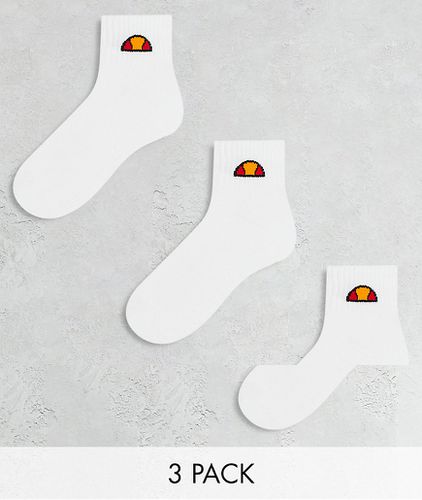 Confezione da 3 paia di calzini medi bianchi - ellesse - Modalova