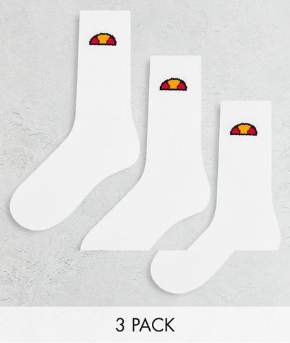 Confezione da 3 paia di calzini bianchi - ellesse - Modalova