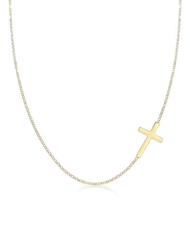 Ladies - Collana in argento sterling 925 placcato con pendente a forma di croce basic - Elli - Modalova