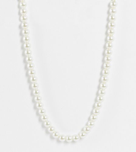 Collana da festival bianca con perle sintetiche - FADED FUTURE - Modalova