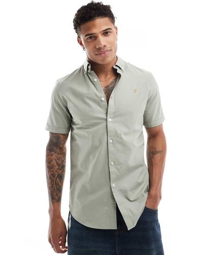 Brewer - Camicia slim fit a maniche corte - Farah - Modalova