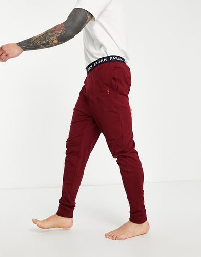 Zahar - Pantaloni da casa in jersey bordeaux - Farah - Modalova