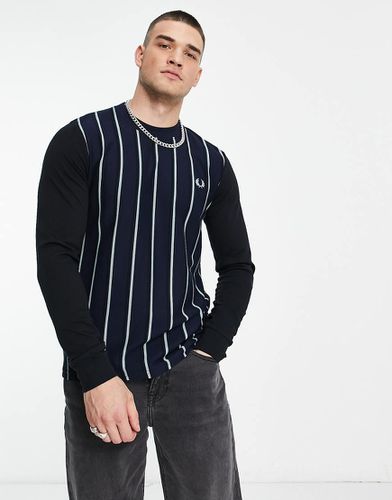 Top a maniche lunghe a righe in piqué - Fred Perry - Modalova