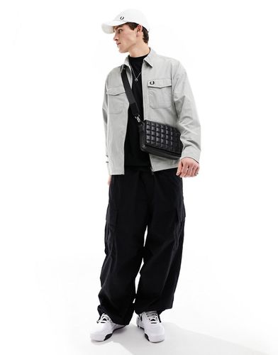 Camicia giacca chiaro con zip - Fred Perry - Modalova