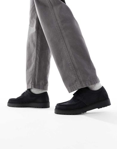 Kenney - Bottines basses en daim ciré - foncé - Fred Perry - Modalova