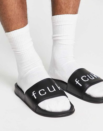 FCUK - Sliders nere con logo bianco - French Connection - Modalova