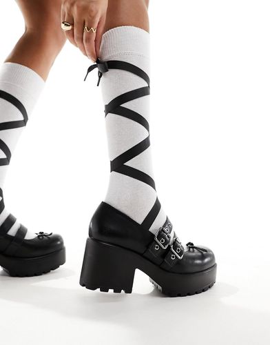 Koi - Myako - Ballerine nere stringate con suola spessa - Koi Footwear - Modalova