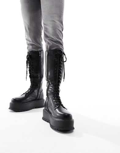 KOI - Valinor - Stivali alti neri con plateau - Koi Footwear - Modalova