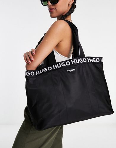 HUGO - Becky - Borsa shopping a mano nera con logo - Hugo Red - Modalova