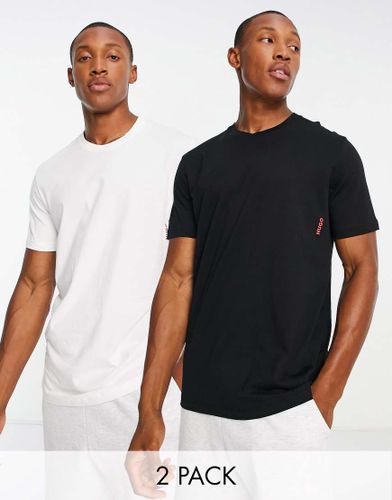 Confezione da 2 T-shirt bianca e nera - HUGO Bodywear - Modalova