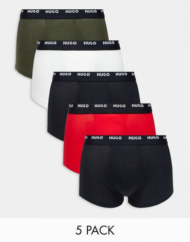 HUGO - Bodywear - Confezione da 5 boxer aderenti - Hugo Red - Modalova