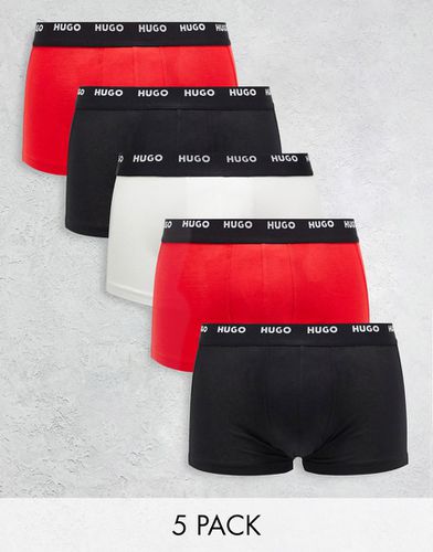 HUGO - Bodywear - Confezione da 5 boxer aderenti multicolore - Hugo Red - Modalova