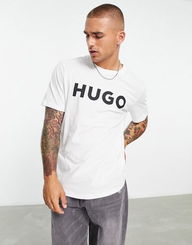 HUGO - Dulivio - T-shirt bianca con logo - Hugo Red - Modalova