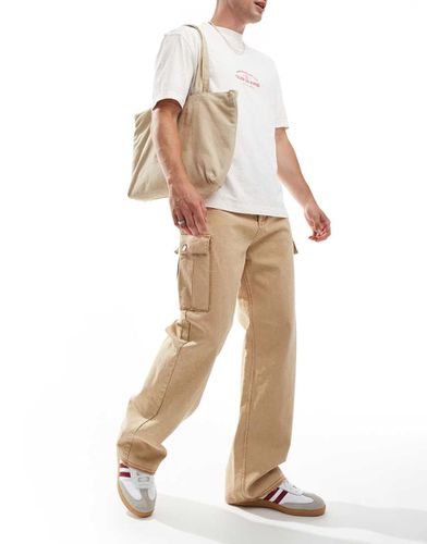 X Les Benjamins - Pantaloni cargo beige ampi - Hugo Red - Modalova