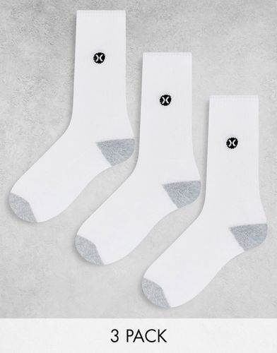 Confezione da 3 paia di calzini bianchi - Hurley - Modalova