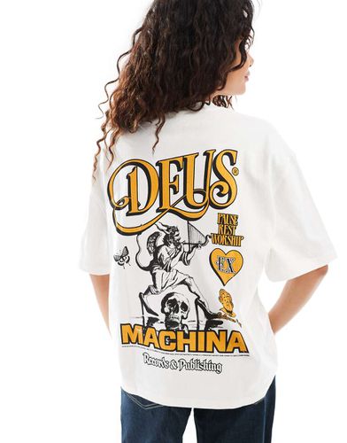 In esclusiva x ASOS - Deus Ex Machine - T-shirt bianca con grafica joy - Deus Ex Machina - Modalova