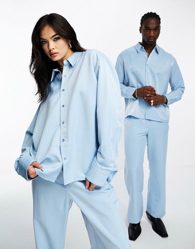 Camicia unisex azzurra in coordinato - IIQUAL - Modalova