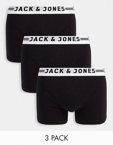 Confezione da 3 boxer aderenti neri - Jack & Jones - Modalova