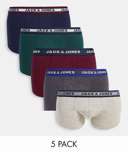 Confezione da 5 boxer aderenti multi - Jack & Jones - Modalova