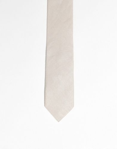 Cravatta in lino beige - Jack & Jones - Modalova