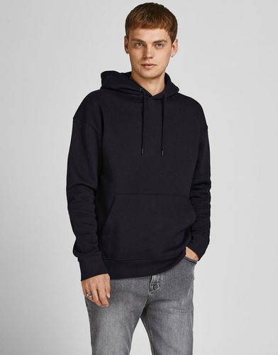 Felpa basic nera con cappuccio - Jack & Jones - Modalova