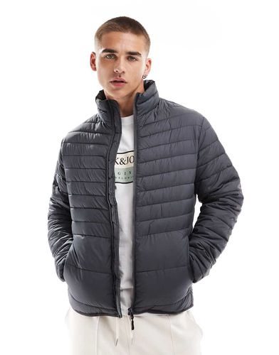 Giacca imbottita ripiegabile scuro con colletto rialzato - Jack & Jones - Modalova