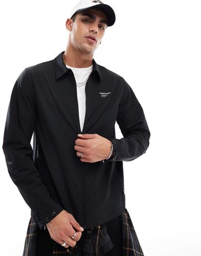 Giacca tecnica leggera nera con colletto - Jack & Jones - Modalova