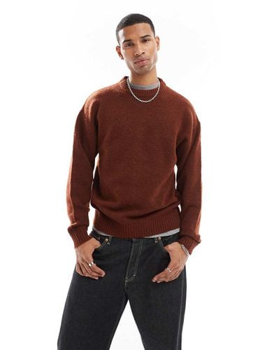 Maglione oversize soffice girocollo color ruggine - Jack & Jones - Modalova