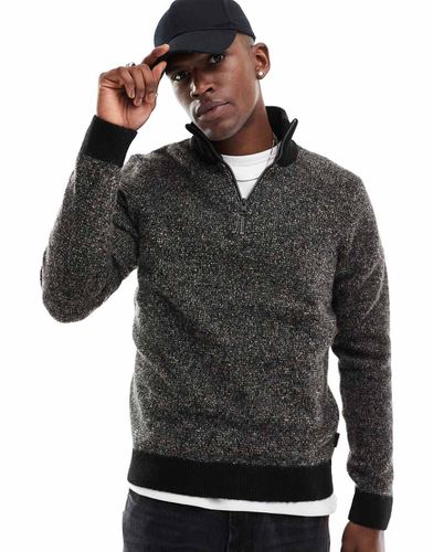 Maglione puntinato e beige con zip corta - Jack & Jones - Modalova