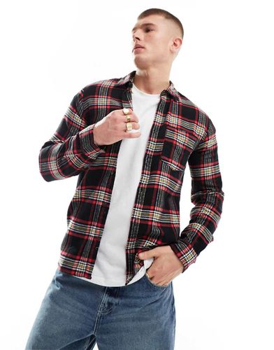 Originals - Camicia oversize nera a quadri - Jack & Jones - Modalova