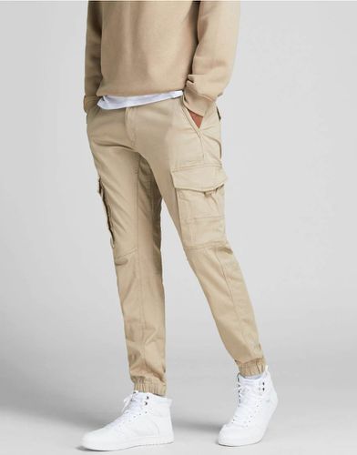 Paul - Pantaloni cargo affusolati in jersey crema - Jack & Jones - Modalova