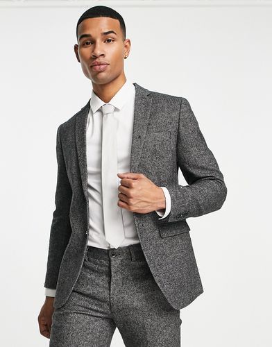 Premium - Giacca da abito super slim in tweed scuro - Jack & Jones - Modalova