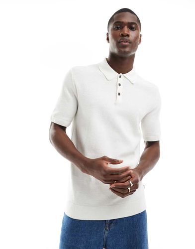 Premium - Polo in maglia color crema - Jack & Jones - Modalova