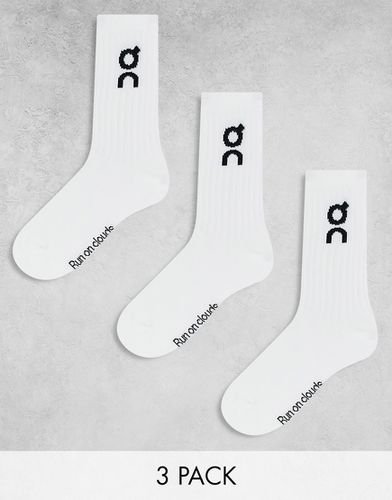 ON - Confezione da 3 paia di calzini bianchi con logo - On Running - Modalova