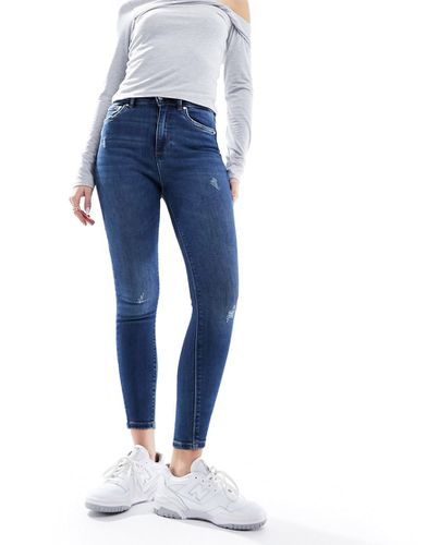 Jeans skinny a vita alta alla caviglia scuro - ONLY - Modalova