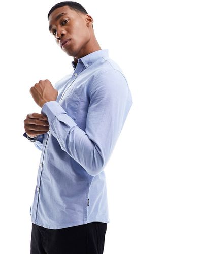 Camicia Oxford slim azzurra con bottoni - ONLY & SONS - Modalova