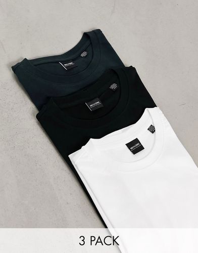 Confezione da 3 T-shirt bianca, blu navy e nera - ONLY & SONS - Modalova