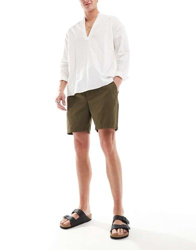 Pantaloncini in twill kaki - ONLY & SONS - Modalova