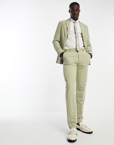 Pantaloni da abito slim color oliva polvere - ONLY & SONS - Modalova