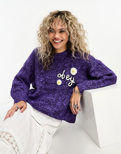 Obey - Flora - Maglione viola - Obey - Modalova