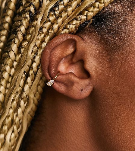Orecchino ear cuff placcato decorato con cristalli - Orelia - Modalova