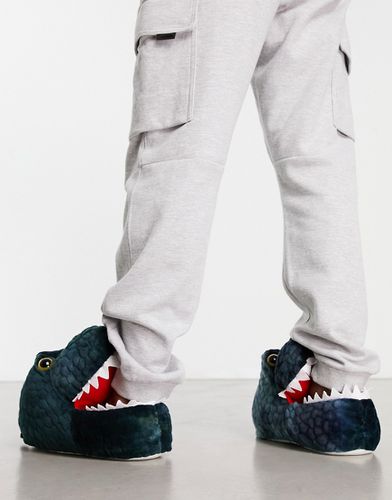Pantofole a forma di dinosauro, colore blu navy - Loungeable - Modalova
