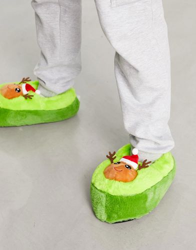 Pantofole natalizie con avocado - Loungeable - Modalova