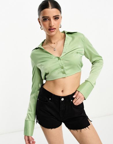 Crop top avocado aperto dietro - Lola May - Modalova