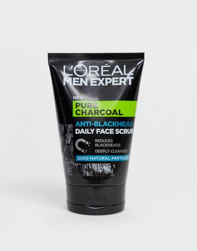 Scrub viso uso quotidiano contro i punti neri al carbone puro da 100 ml - L'Oreal Men Expert - Modalova