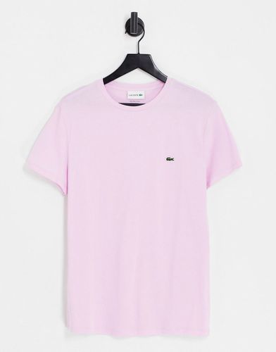 Lacoste - T-shirt tinta unita rosa - Lacoste - Modalova